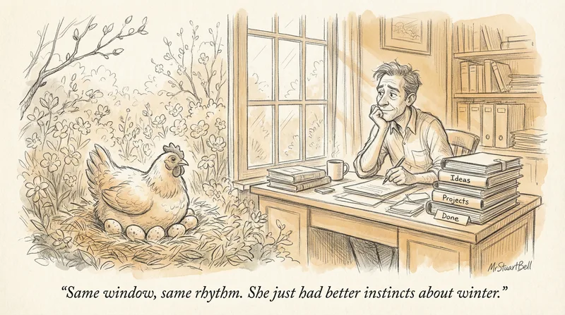 Longer Daylight Hours, More Eggs, and the Rhythm of Working From Home