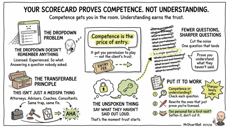 Your Medspa Scorecard Proves Competence. Not Understanding.