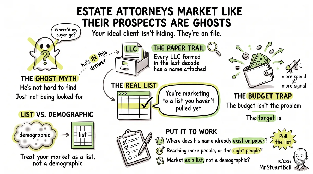Estate Attorneys Market Like Their Prospects Are Ghosts