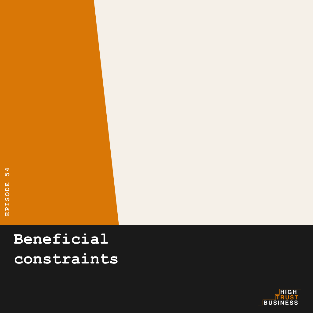 Beneficial constraints - Ep:054 episode artwork