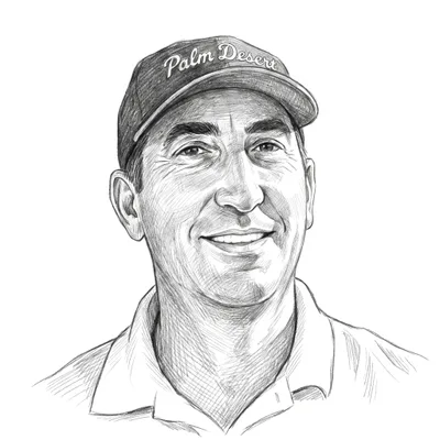 Pencil sketch of Dave DePula