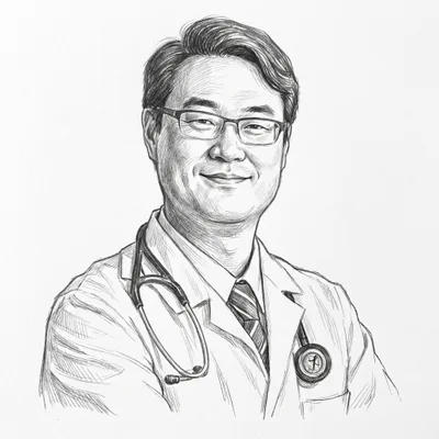 Pencil sketch of Dr.Sunny
