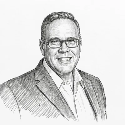 Pencil sketch of John Iannucci