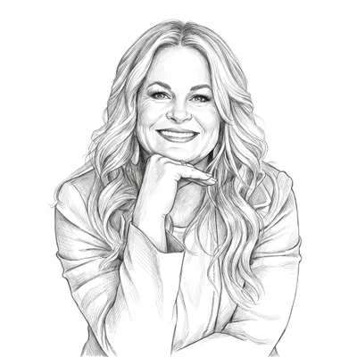 Pencil sketch of Kara Stewart