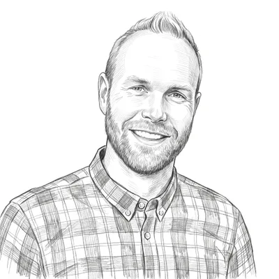 Pencil sketch of Lloyd Thompson