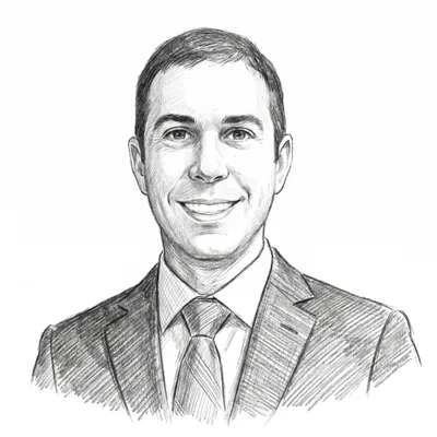 Pencil sketch of Matt Ferri