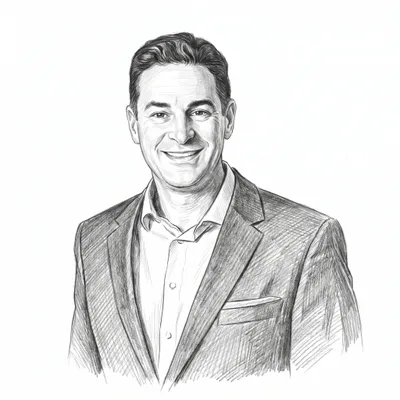 Pencil sketch of Michael Nula