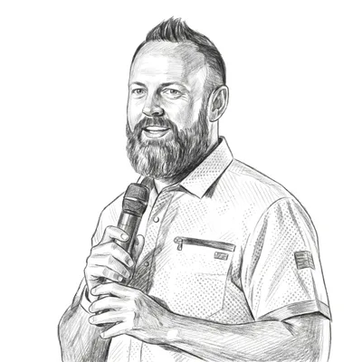 Pencil sketch of Dr. Nicholas Williams