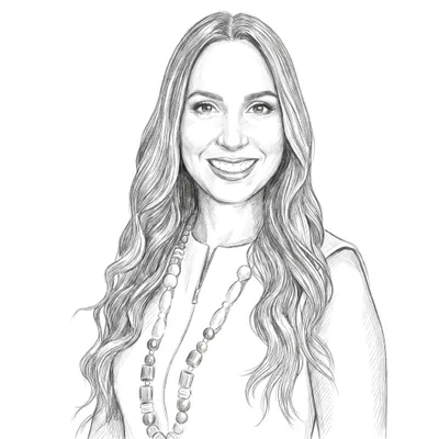 Pencil sketch of Value with Vanessa Vasquez de Lara